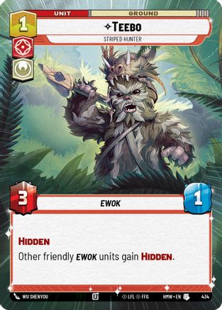 Teebo - Striped Hunter (Hyperspace) (434) - H - Uncommon