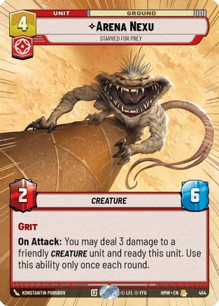 Arena Nexu - Starved for Prey (Hyperspace) (454) - H - Rare