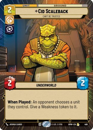 Cid Scaleback - Can't Be Trusted (Hyperspace) (469) - H - Rare