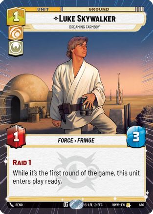 Luke Skywalker - Dreaming Farmboy (Hyperspace) (480) - H - Rare