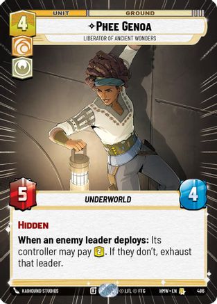 Phee Genoa - Liberator of Ancient Wonders (Hyperspace) (486) - H - Rare