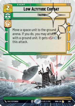 Low Altitude Combat (Hyperspace Foil) (560) - H - Rare - Foil