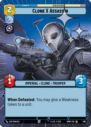 Clone X Assassin (Hyperspace Foil) (569) - H - Common - Foil
