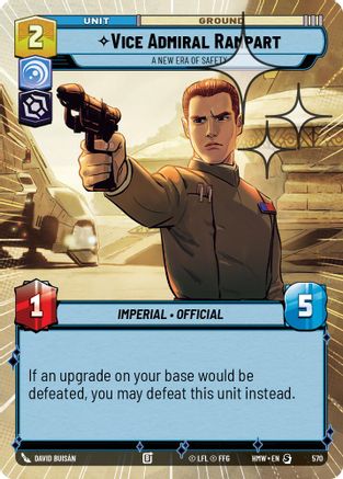 Vice Admiral Rampart - A New Era of Safety (Hyperspace Foil) (570) - H - Special - Foil