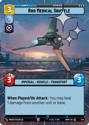 Rho Medical Shuttle (Hyperspace Foil) (573) - H - Common - Foil