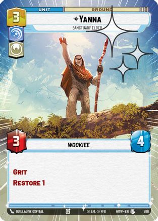 Yanna - Sanctuary Elder (Hyperspace Foil) (586) - H - Uncommon - Foil