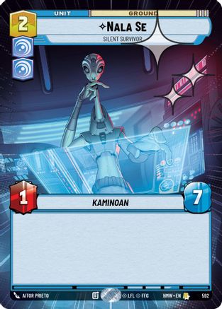 Nala Se - Silent Survivor (Hyperspace Foil) (592) - H - Rare - Foil