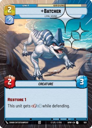 Batcher - Loyal Hound (Hyperspace Foil) (593) - H - Uncommon - Foil