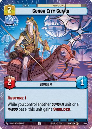 Gunga City Guard (Hyperspace Foil) (594) - H - Common - Foil