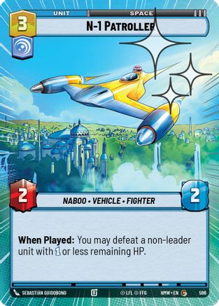 N-1 Patroller (Hyperspace Foil) (596) - H - Common - Foil