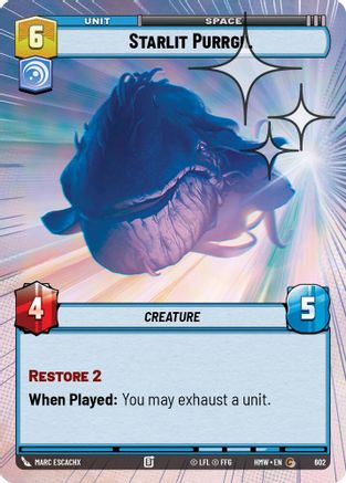 Starlit Purrgil (Hyperspace Foil) (602) - H - Common - Foil