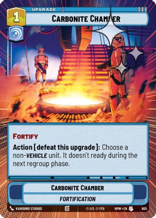 Carbonite Chamber (Hyperspace Foil) (605) - H - Uncommon - Foil
