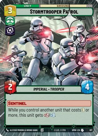 Stormtrooper Patrol (Hyperspace Foil) (617) - H - Uncommon - Foil