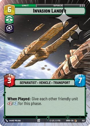 Invasion Lander (Hyperspace Foil) (621) - H - Common - Foil