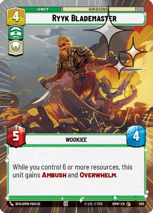 Ryyk Blademaster (Hyperspace Foil) (628) - H - Common - Foil