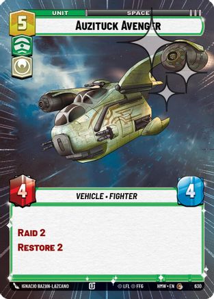 Auzituck Avenger (Hyperspace Foil) (630) - H - Common - Foil