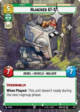 Hijacked AT-ST (Hyperspace Foil) (631) - H - Special - Foil