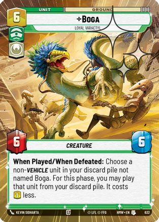 Boga - Loyal Varactyl (Hyperspace Foil) (632) - H - Uncommon - Foil