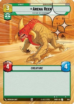 Arena Reek - Fixture of Ceremony (Hyperspace Foil) (645) - H - Uncommon - Foil