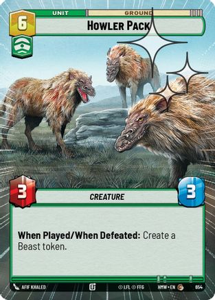Howler Pack (Hyperspace Foil) (654) - H - Common - Foil