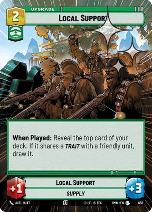 Local Support (Hyperspace Foil) (658) - H - Uncommon - Foil