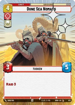 Dune Sea Nomads (Hyperspace Foil) (677) - H - Common - Foil