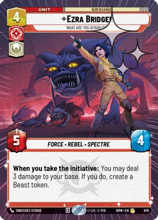 Ezra Bridger - What Are You Afraid Of? (Hyperspace Foil) (678) - H - Rare - Foil
