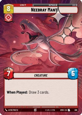 Neebray Manta (Hyperspace Foil) (699) - H - Uncommon - Foil