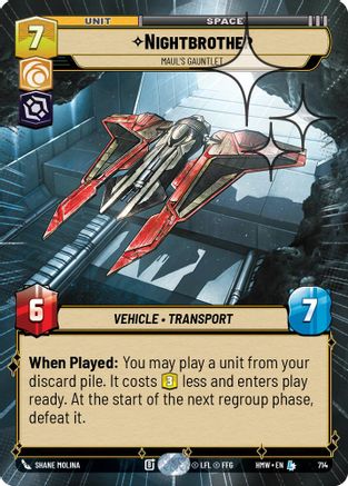 Nightbrother - Maul's Gauntlet (Hyperspace Foil) (714) - H - Legendary - Foil