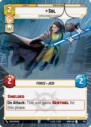 Sol - Compassionate Guardian (Hyperspace Foil) (720) - H - Uncommon - Foil