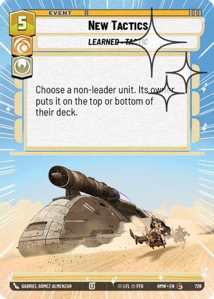 New Tactics (Hyperspace Foil) (728) - H - Common - Foil