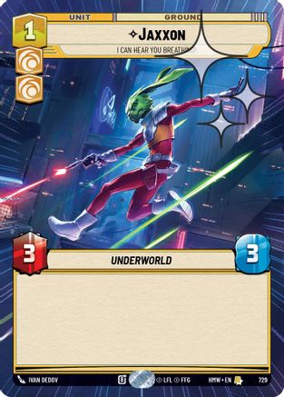 Jaxxon - I Can Hear You Breathing! (Hyperspace Foil) (729) - H - Rare - Foil