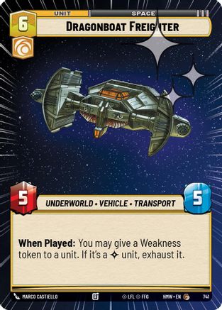 Dragonboat Freighter (Hyperspace Foil) (741) - H - Common - Foil