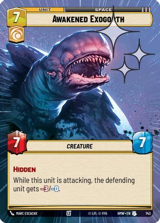 Awakened Exogorth (Hyperspace Foil) (743) - H - Uncommon - Foil