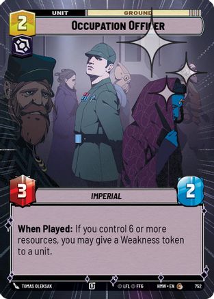 Occupation Officer (Hyperspace Foil) (752) - H - Common - Foil