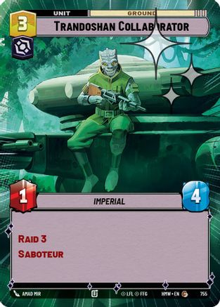 Trandoshan Collaborator (Hyperspace Foil) (755) - H - Common - Foil