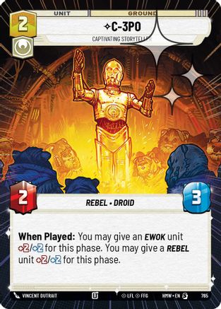 C-3PO - Captivating Storyteller (Hyperspace Foil) (765) - H - Special - Foil