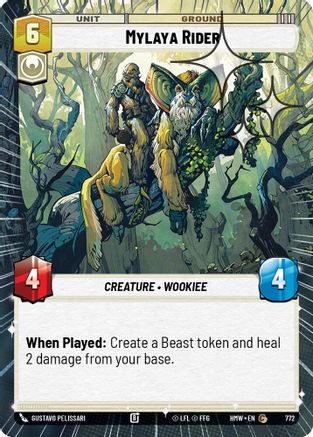 Mylaya Rider (Hyperspace Foil) (772) - H - Common - Foil