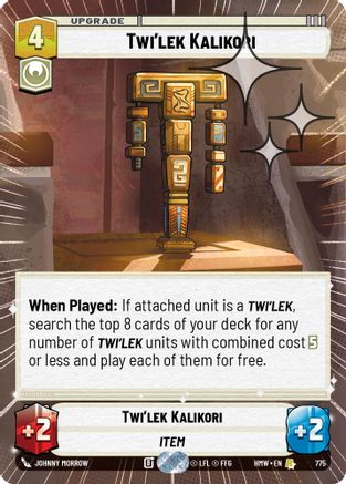 Twi'lek Kalikori (Hyperspace Foil) (775) - H - Rare - Foil