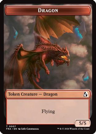 Dragon // Lotus Double-Sided Token (FRA-7 // 12) - token