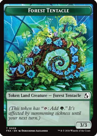Forest Tentacle // Beast Double-Sided Token (FRA-9 // 8) - token