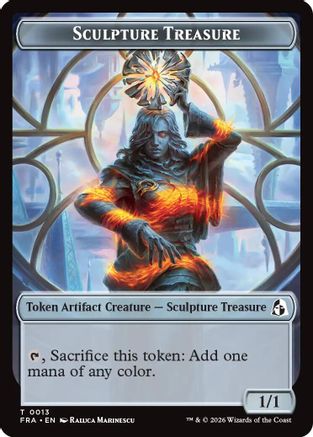 Sculpture Treasure // Beast Double-Sided Token (FRA-13 // 8) - token
