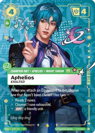Aphelios, Exalted (Showcase) (179/167) - RAD - Showcase - Foil