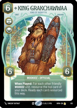King Grakchawwaa - King of Kashyyyk (Prestige) (813) - H - Rare