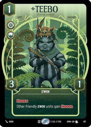 Teebo - Striped Hunter (Prestige) (817) - H - Uncommon