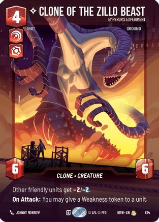 Clone of the Zillo Beast - Emperor's Experiment (Prestige) (824) - H - Rare