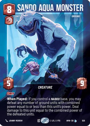 Sando Aqua Monster (Prestige) (826) - H - Legendary