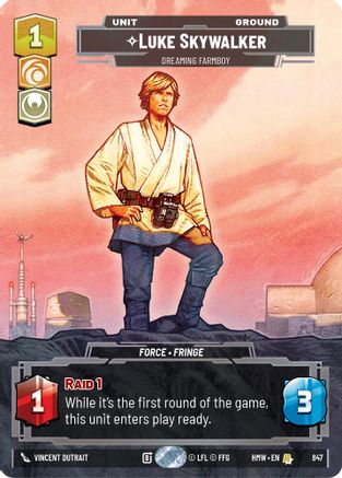 Luke Skywalker - Dreaming Farmboy (Prestige) (847) - H - Rare