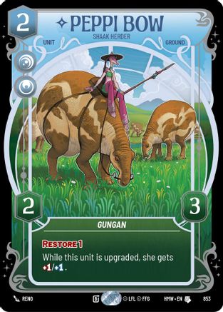 Peppi Bow - Shaak Herder (Prestige Foil) (853) - H - Uncommon - Foil