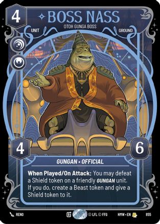 Boss Nass - Otoh Gunga Boss (Prestige Foil) (855) - H - Rare - Foil